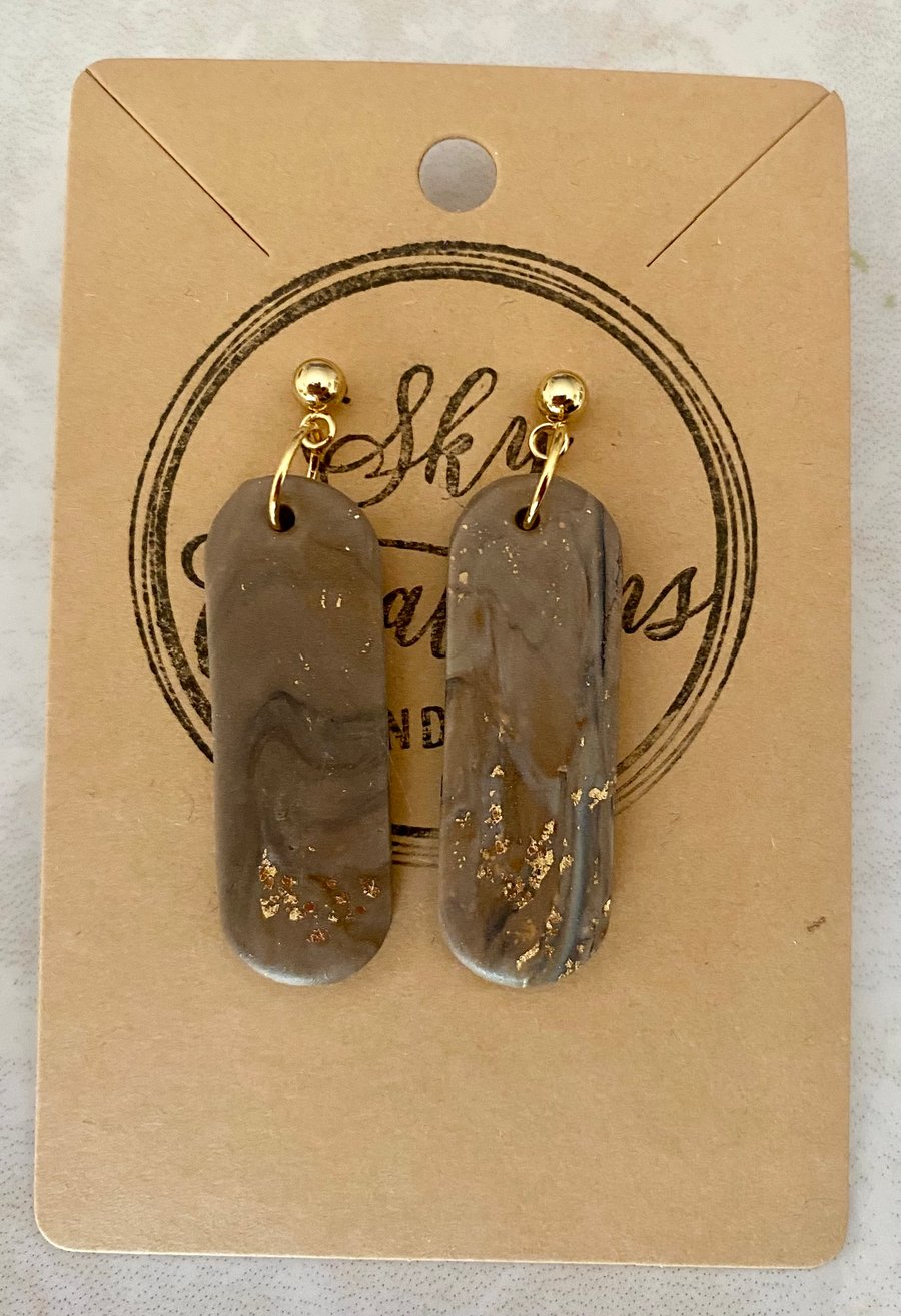 Ref: 2549 Handmade polymer clay earrings (includes FREE UK postage)