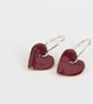 Purple heart earings - Image 1