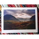 Tryfan and the Ogwen Valley, Eryri, A6 Greetings Card Landscape Photography