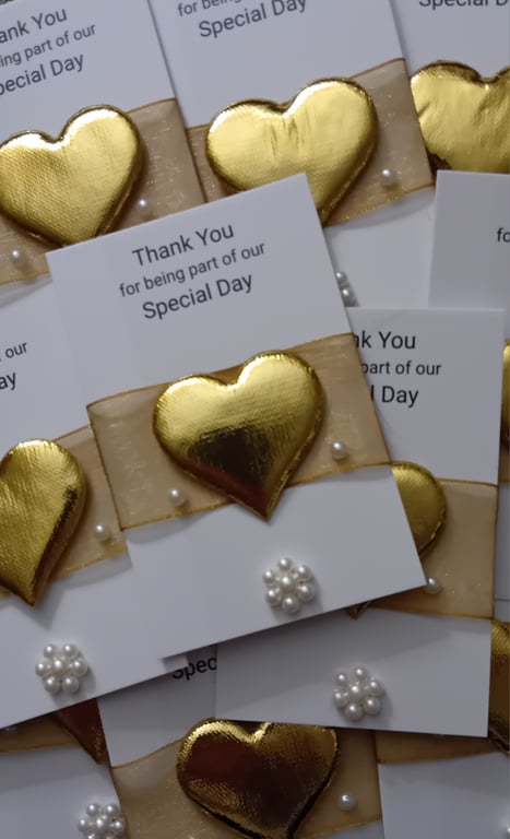 25x Wedding pocket hugs