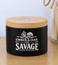 The Savage – Sauvage Inspired Wooden Wick Candle 8oz - Image 2