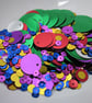 25g 1 oz Mixed Coloured Round Sequins - Image 1
