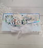 Handmade Wedding Money Wallet Card (127) Elegant Blue Wedding Gift Envelope. - Image 8