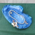 Hand Decorated Oyster Shell Trinket Dish