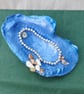 Hand Decorated Oyster Shell Trinket Dish