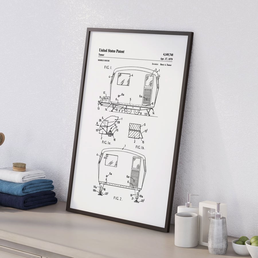 Patent drawing prints: Camping and caravanning