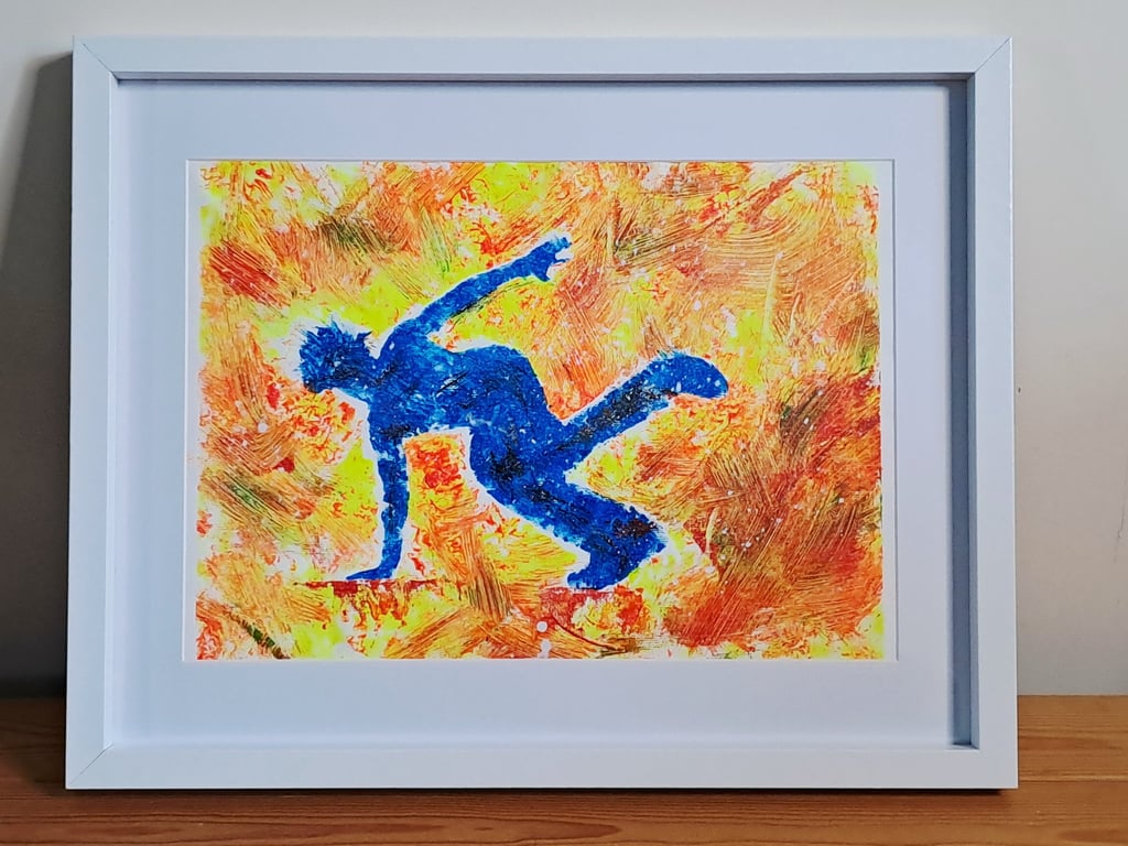 Breakdance – Original Abstract Figurative Acrylic Painting