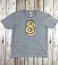 8 birthday shirt, 8th Birthday outfit, 8 year old girl boy Number eight T-Shirt - Image 5