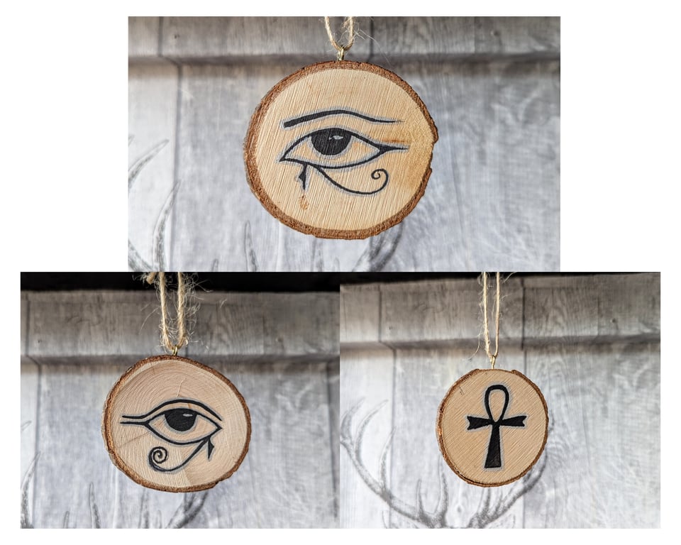 Set of 3 Egyptian Symbol Indoor Decorations 