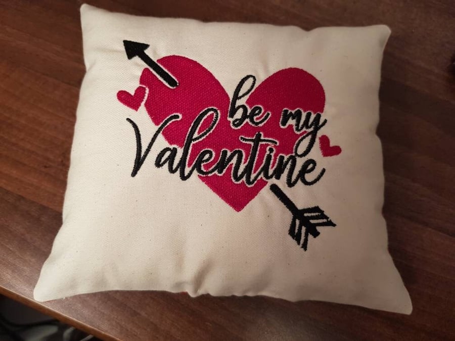 Be My Valentine cushion ring cushion