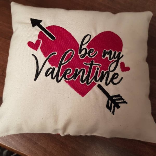 Be My Valentine cushion ring cushion