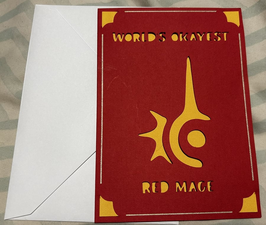 Final Fantasy inspired job greetings card