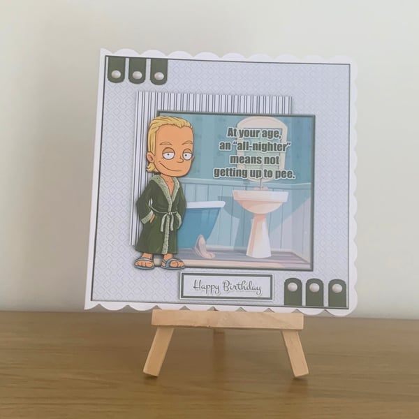 All Nighter Handmade Men's Funny Birthday Card