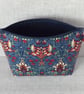 Large zipped pouch, project bag, cosmetic bag, William Morris floral - Image 4