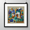 172 -  Cross Stitch Styles of the world Arabian Nights Abstract Eastern building