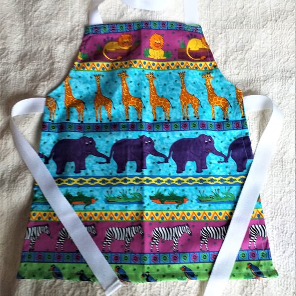 Zoo Animal Apron Age 2-5 years approximately