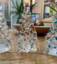 Fused glass Christmas tree t-light shades - Image 1