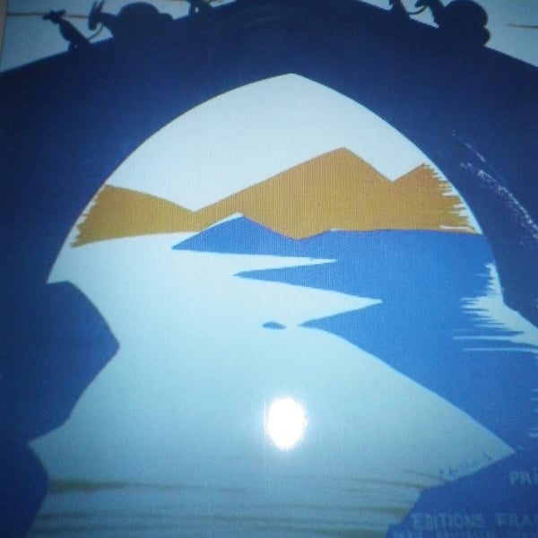 The Mule Train ,A4 unframed, mounted, free hook & easel, free shipping Ref 6810