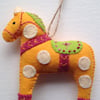 Christmas Dala Horse Tree Decoration