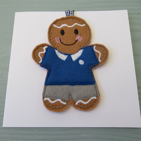 New School themed Hanging Decoration Gift Card