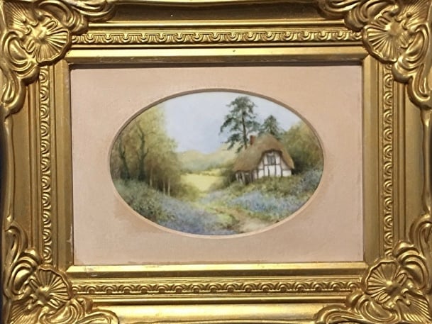 Bluebell Cottage . Eardisland Herefordshire Handpainted Plaque 