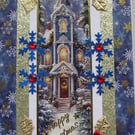 Hand Crafted Decoupage Chistmas Card - Happy Christmas (3402) Welcome Home