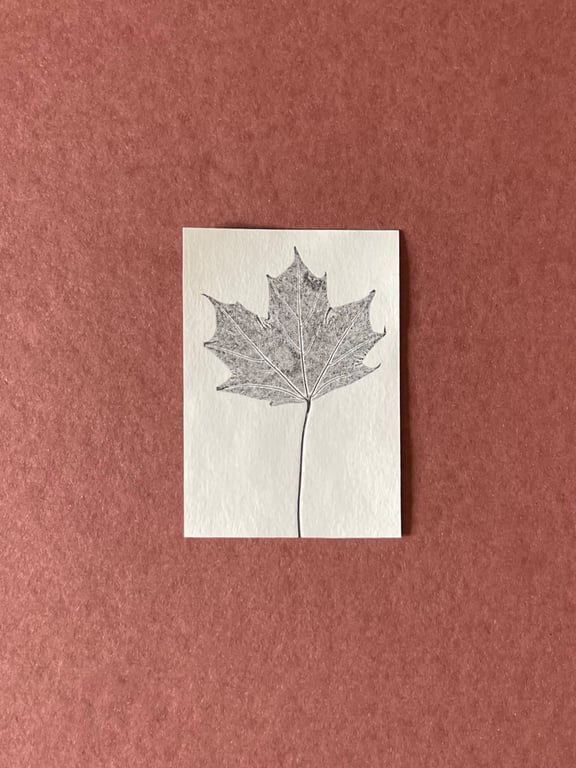 ACEO Mini Autumnal Leaf Print