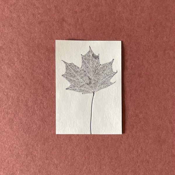 ACEO Mini Autumnal Leaf Print
