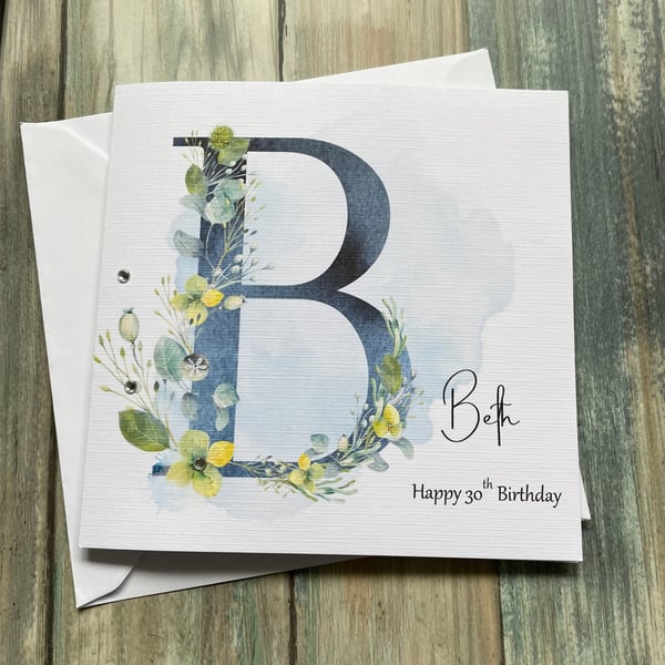 Personalised Birthday Card for Gran,Mum, Nan,Granddaughter,sister, Daughter etc