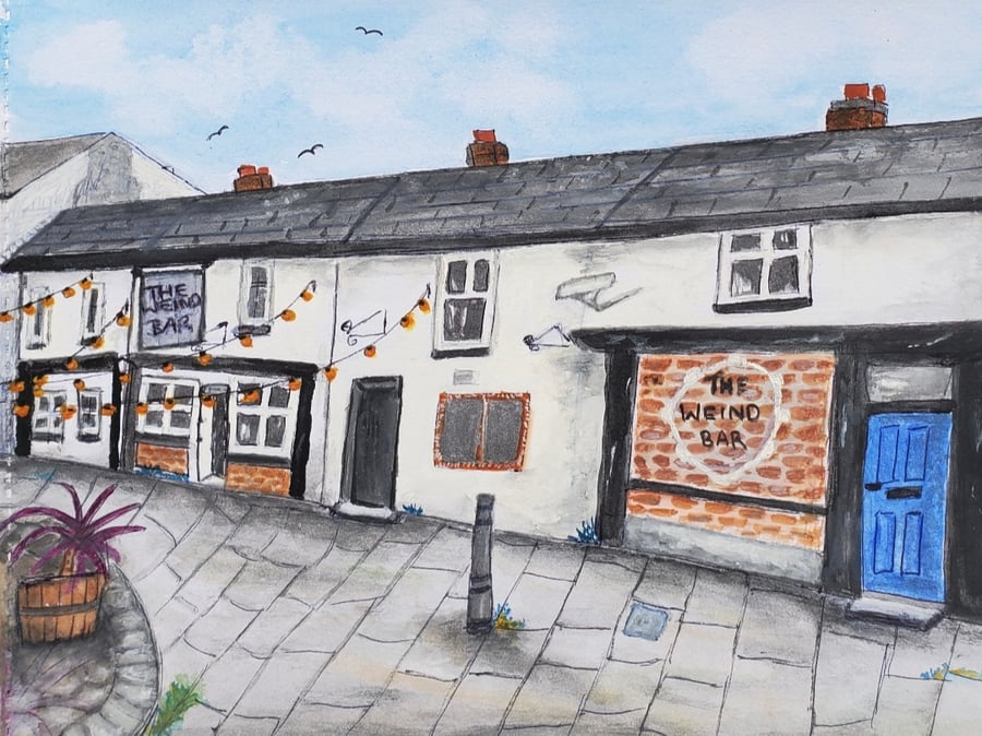 Wigan Heritage Collection -'The Wiend' - Nostaligic Art Print A4