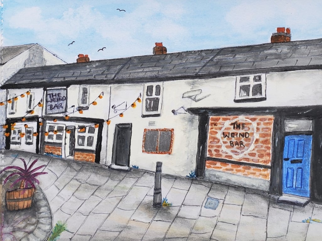 Wigan Heritage Collection -'The Wiend' - Nostaligic Art Print A4