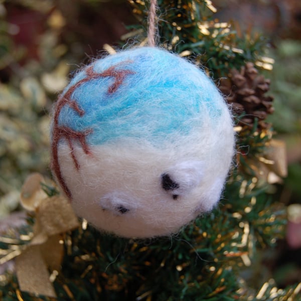  Xmas Bauble - Sheep in the Snow - Christmas tree bauble