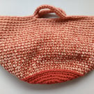 Crochet Basket Bag (Rustic Oranges) - holds so much!