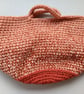 Crochet Basket Bag (Rustic Oranges) - holds so much!
