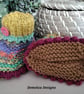 Baby Girl's Hand Knitted Designer Booties 0-3 months size  - Image 4
