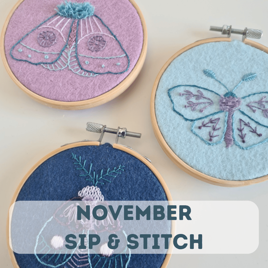 Sip & Stitch NOVEMBER – Creative Workshop at Granello Lounge