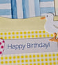 Large Beach Hut Birthday Card Size 7" x 5" Handmade and Unique - Image 5
