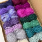 Small Thistle Mohair Wool Yarn Selection Pack for Wet Felting