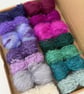 Small Thistle Mohair Wool Yarn Selection Pack for Wet Felting