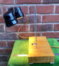 Banker’s Desk Lamp, Repurposed WW2 Army Field Telephone Bakelite Handset - Image 6