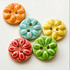 Set of fIve little handmade ceramic buttons