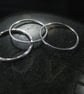Three sterling silver stacker rings - Image 2