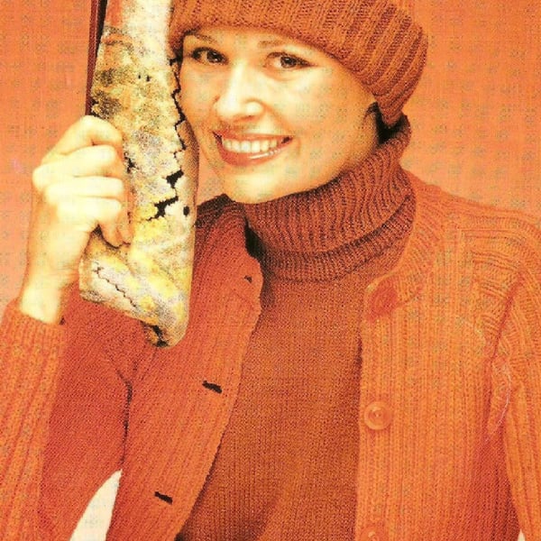 VINTAGE KNITTING PATTERN Ladies Mix N Match Ribs