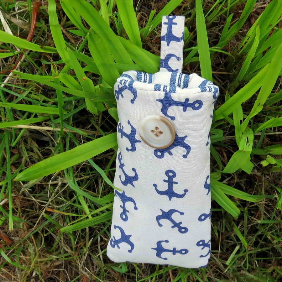 A padded glasses sleeve.  Sunglasses.  Glasses pouch.