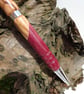 Olive and Purple Heart Wooden Pen with celtic cross - Lathe Turned Writing Pen - Image 4