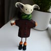 October Gremlin Art Doll - collectable autumn-themed figurine