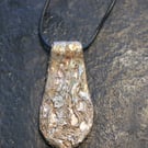 Rustic boho wearable art pendant