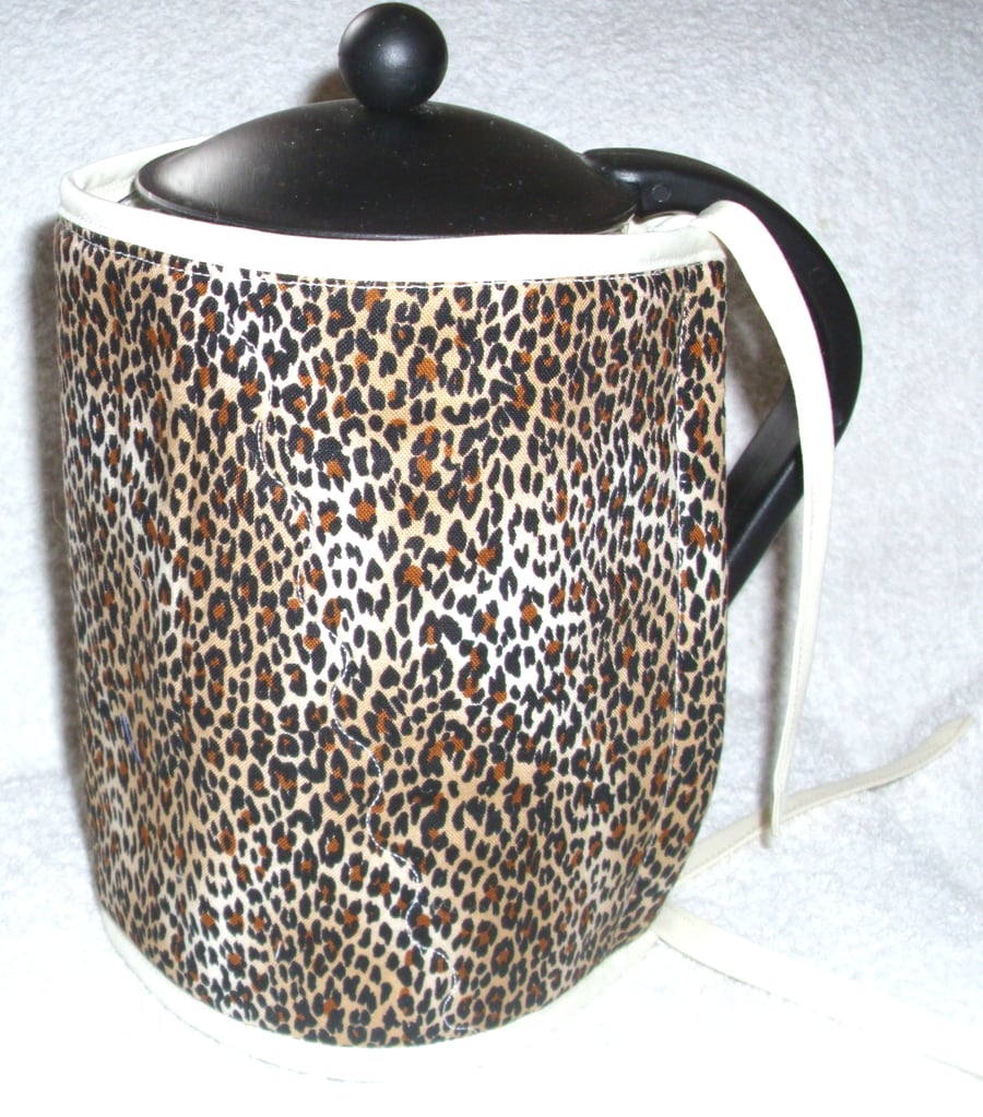 Cheetah print cafetiere wrap