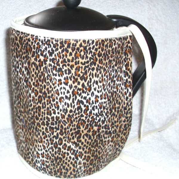 Cheetah print cafetiere wrap