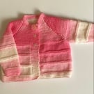 Baby pink cardigan 0-3 months